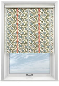 Petal & Block Latika Stripe, Neem - Roller Blind